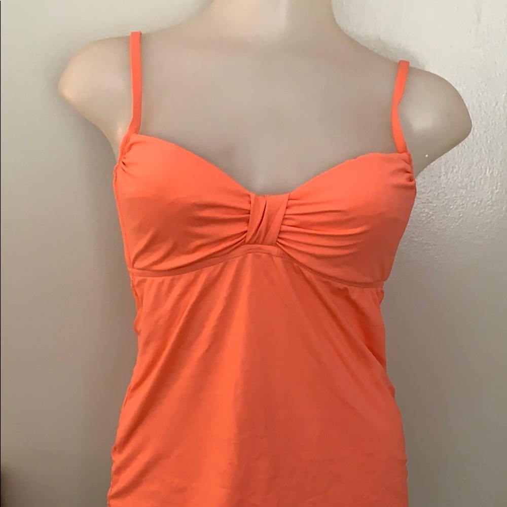 NWT Ann Taylor Loft Coral swimsuit top size M